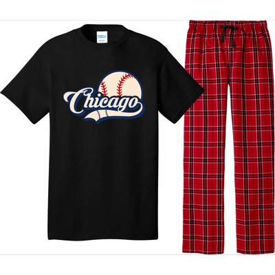 Baseball American Lover Chicago Pajama Set