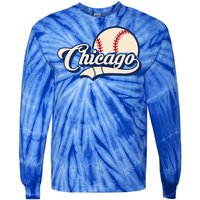 Baseball American Lover Chicago Tie-Dye Long Sleeve Shirt