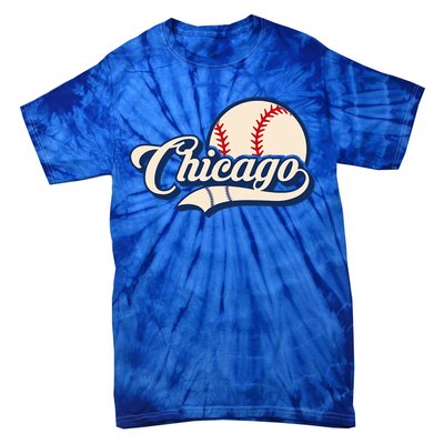 Baseball American Lover Chicago Tie-Dye T-Shirt