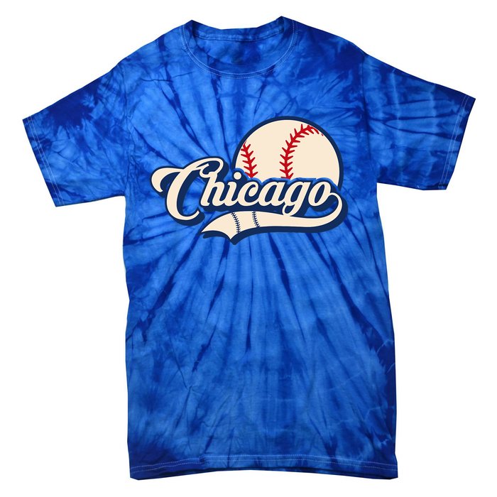 Baseball American Lover Chicago Tie-Dye T-Shirt