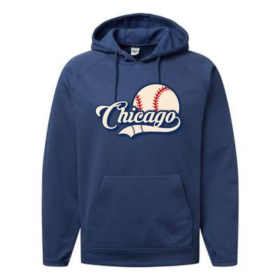 Baseball American Lover Chicago Performance Fleece Hoodie