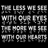 Braille Awareness Less Eyes More Heart Impaired Dots Braille Backpack