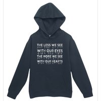 Braille Awareness Less Eyes More Heart Impaired Dots Braille Urban Pullover Hoodie