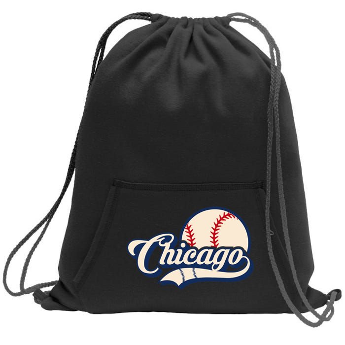 Baseball American Lover Chicago Baseball Sweatshirt Cinch Pack Bag