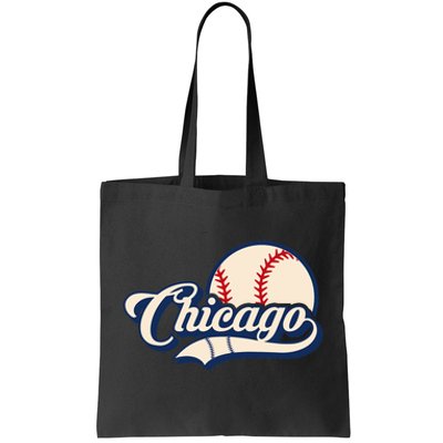 Baseball American Lover Chicago Baseball Tote Bag