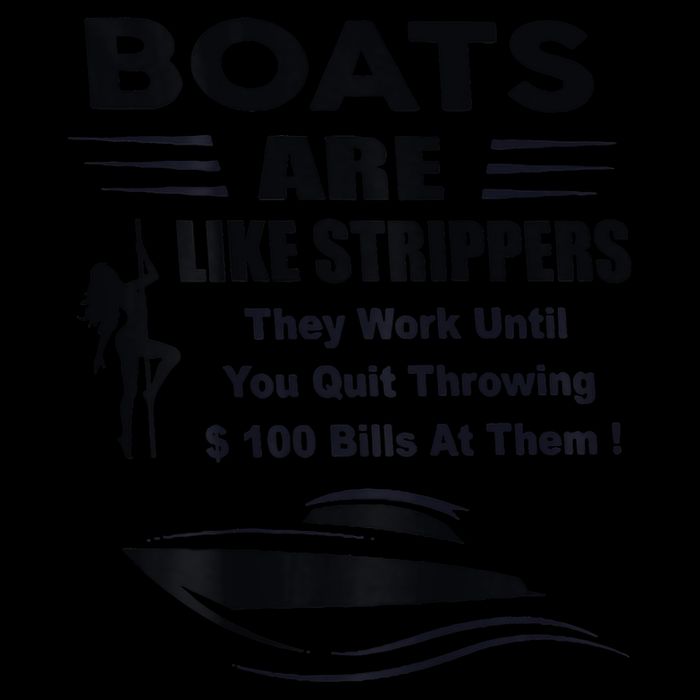 Boats Are Like Strippers They Work Until You Quit Poster