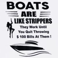 Boats Are Like Strippers They Work Until You Quit Garment-Dyed Sweatshirt