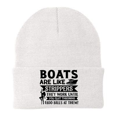 Boats Are Like Strippers They Work Until You Quit Throwing Tank Top Knit Cap Winter Beanie