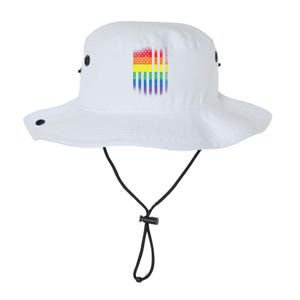 Beautiful American Lgbt Pride Usa Rainbow Flag Art Great Gift Legacy Cool Fit Booney Bucket Hat