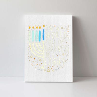 Be A Light Happy Hanukkah Canvas