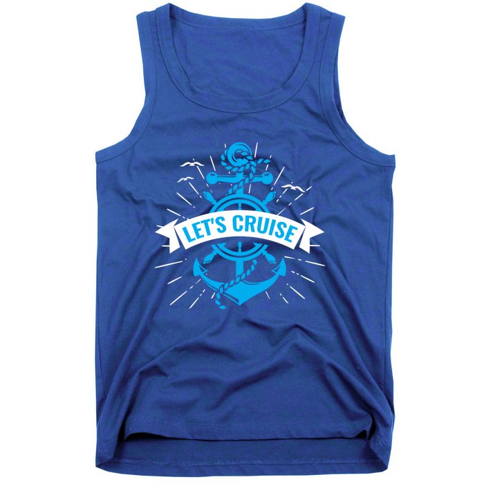 Boat Anchor Let’S Cruise Family Vacation Travel Gift Tank Top