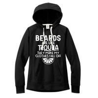 Beards Are Like Tequila They Make My Clothes Fall Off Women's Fleece Hoodie