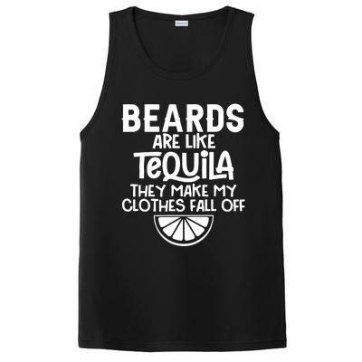 Beards Are Like Tequila They Make My Clothes Fall Off PosiCharge Competitor Tank