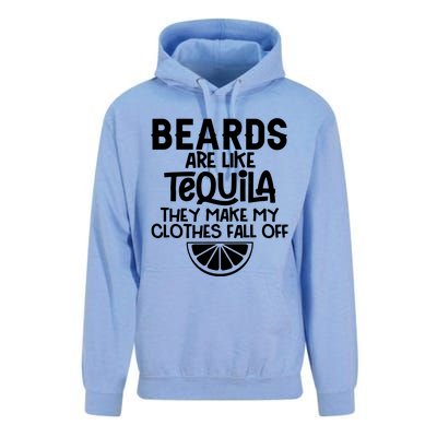 Beards Are Like Tequila They Make My Clothes Fall Off Unisex Surf Hoodie