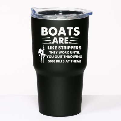 Boat Are Like Strippers They Work Until You Quit Throwing $100 Bill At Them Tumbler