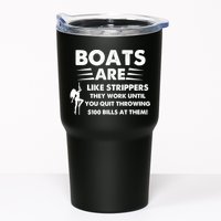 Boat Are Like Strippers They Work Until You Quit Throwing $100 Bill At Them Tumbler