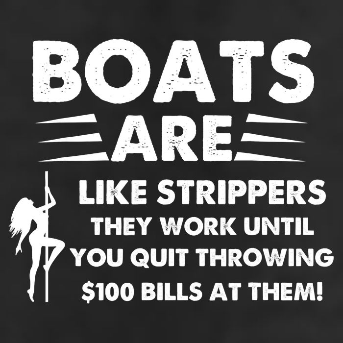 Boat Are Like Strippers They Work Until You Quit Throwing $100 Bill At Them Microfiber Hand Towel