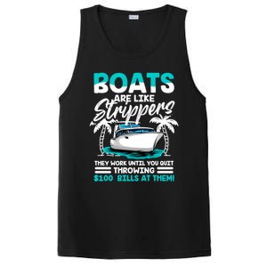 Boats Are Like Strippers Great Gift Funny Boats Owner Gift PosiCharge Competitor Tank