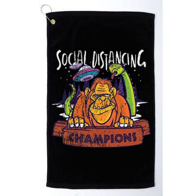 Bigfoot Aliens Loch Ness Monster Halloween Costume Platinum Collection Golf Towel