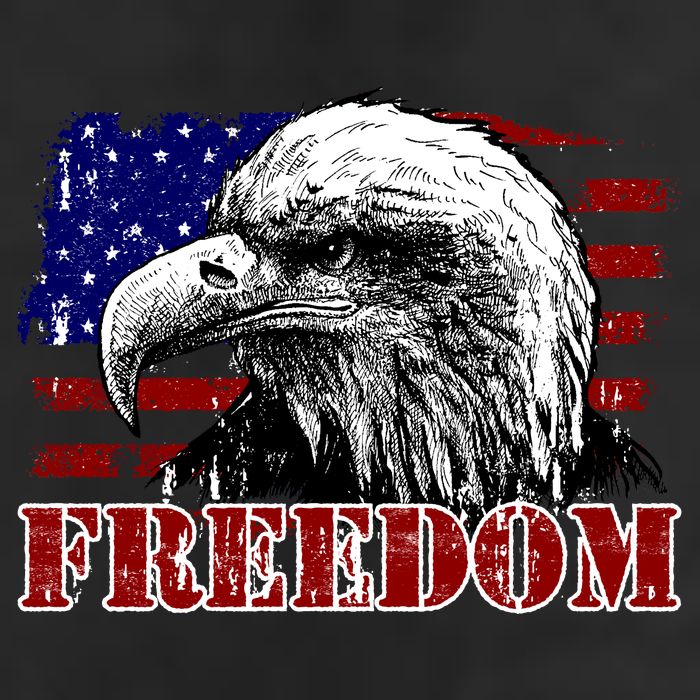 Bald Eagle Distressed USA Flag Freedom 4th of July Beanie