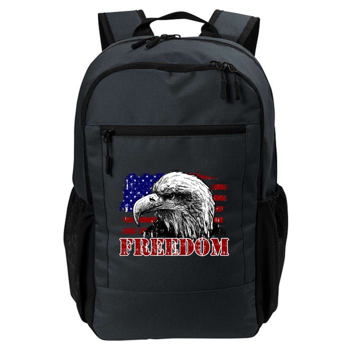 Bald Eagle Distressed USA Flag Freedom 4th of July Backpack