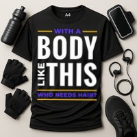 Bald Head Body Funny Cooling Performance Crew T-Shirt