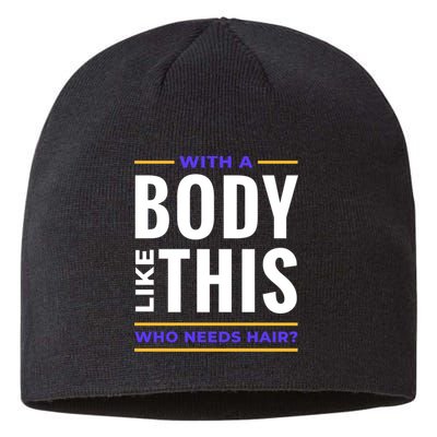 Bald Head Body Funny Sustainable Beanie