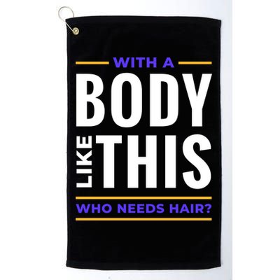 Bald Head Body Funny Golf Towel
