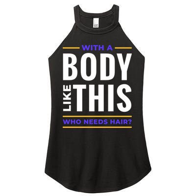 Bald Head Body Funny Women's Perfect Tri Rocker Tank