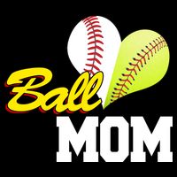 Ball Mom Heart Baseball Fan Impact Tech Backpack
