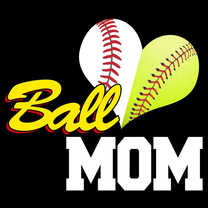Ball Mom Heart Baseball Fan Impact Tech Backpack