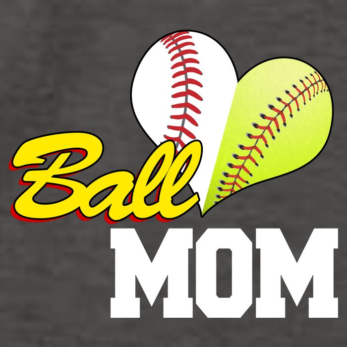 Ball Mom Heart Baseball Fan Vector Backpack
