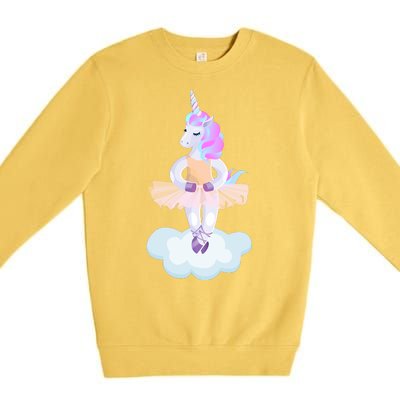 Ballet Dancer Unicorn Premium Crewneck Sweatshirt