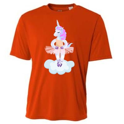 Ballet Dancer Unicorn Cooling Performance Crew T-Shirt