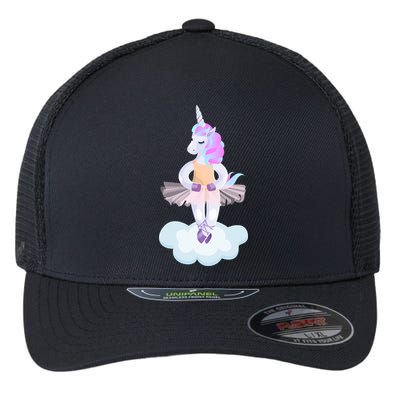 Ballet Dancer Unicorn Flexfit Unipanel Trucker Cap
