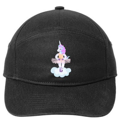 Ballet Dancer Unicorn 7-Panel Snapback Hat