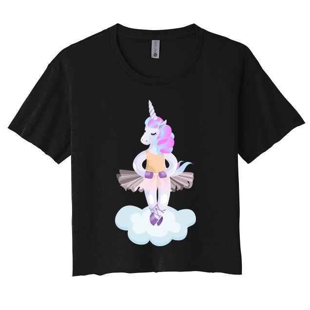 Ballet Dancer Unicorn Crop Top