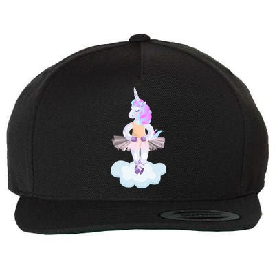 Ballet Dancer Unicorn Wool Snapback Cap