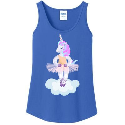 Ballet Dancer Unicorn Ladies Essential Tank