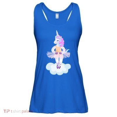 Ballet Dancer Unicorn Ladies Essential Flowy Tank
