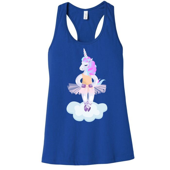 Ballet Dancer Unicorn Women's Racerback Tank