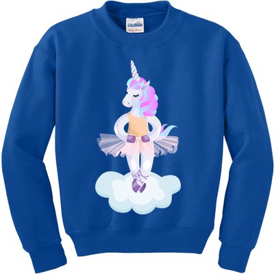 Ballet Dancer Unicorn Kids Sweatshirt