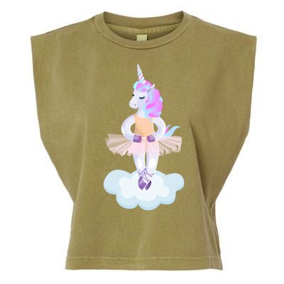 Ballet Dancer Unicorn Garment-Dyed Women's Muscle Tee