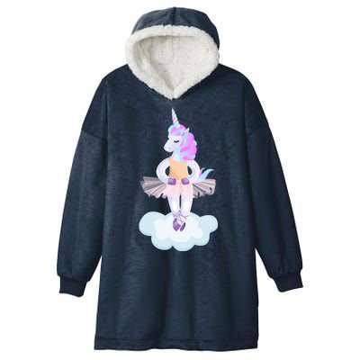 Ballet Dancer Unicorn Hooded Wearable Blanket