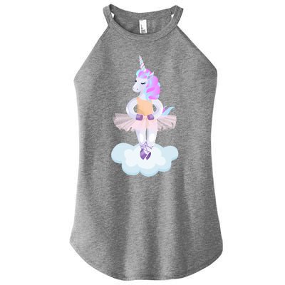 Ballet Dancer Unicorn Women's Perfect Tri Rocker Tank