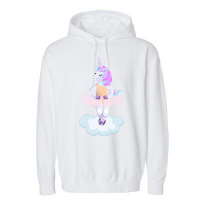 Ballet Dancer Unicorn Garment-Dyed Fleece Hoodie