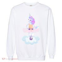 Ballet Dancer Unicorn Garment-Dyed Sweatshirt