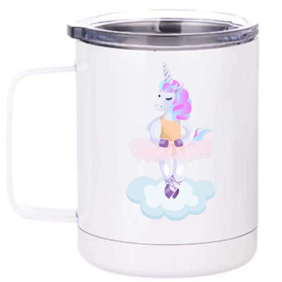 Ballet Dancer Unicorn 12 oz Stainless Steel Tumbler Cup