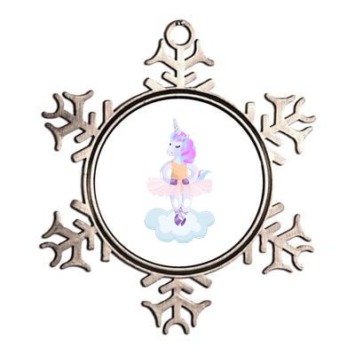 Ballet Dancer Unicorn Metallic Star Ornament