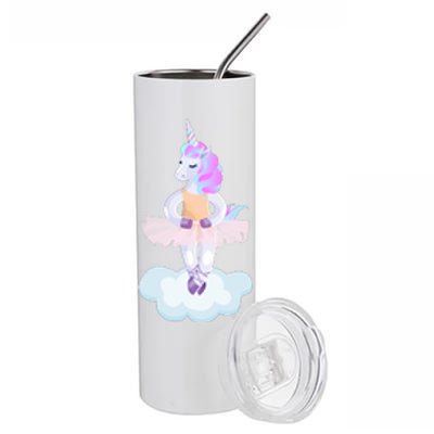 Ballet Dancer Unicorn Stainless Steel Tumbler